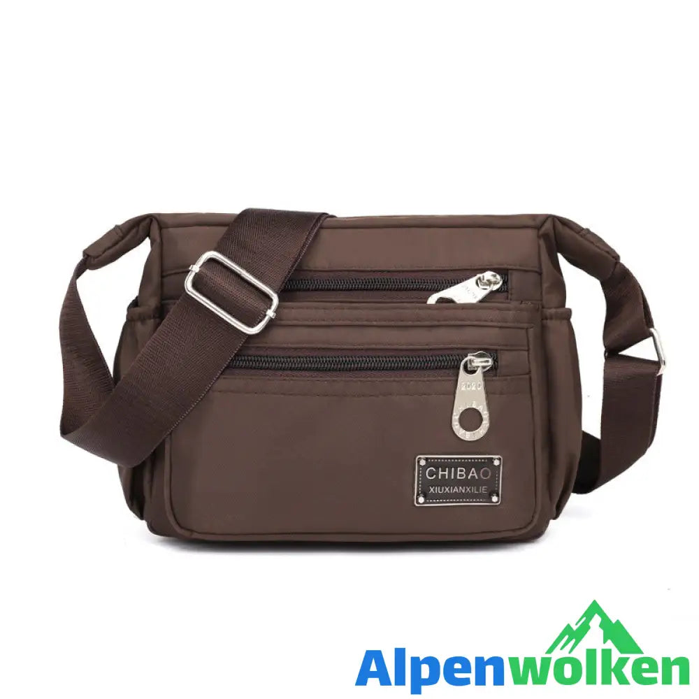 Alpenwolken - Vielseitige Crossbody-Tasche aus Nylongewebe