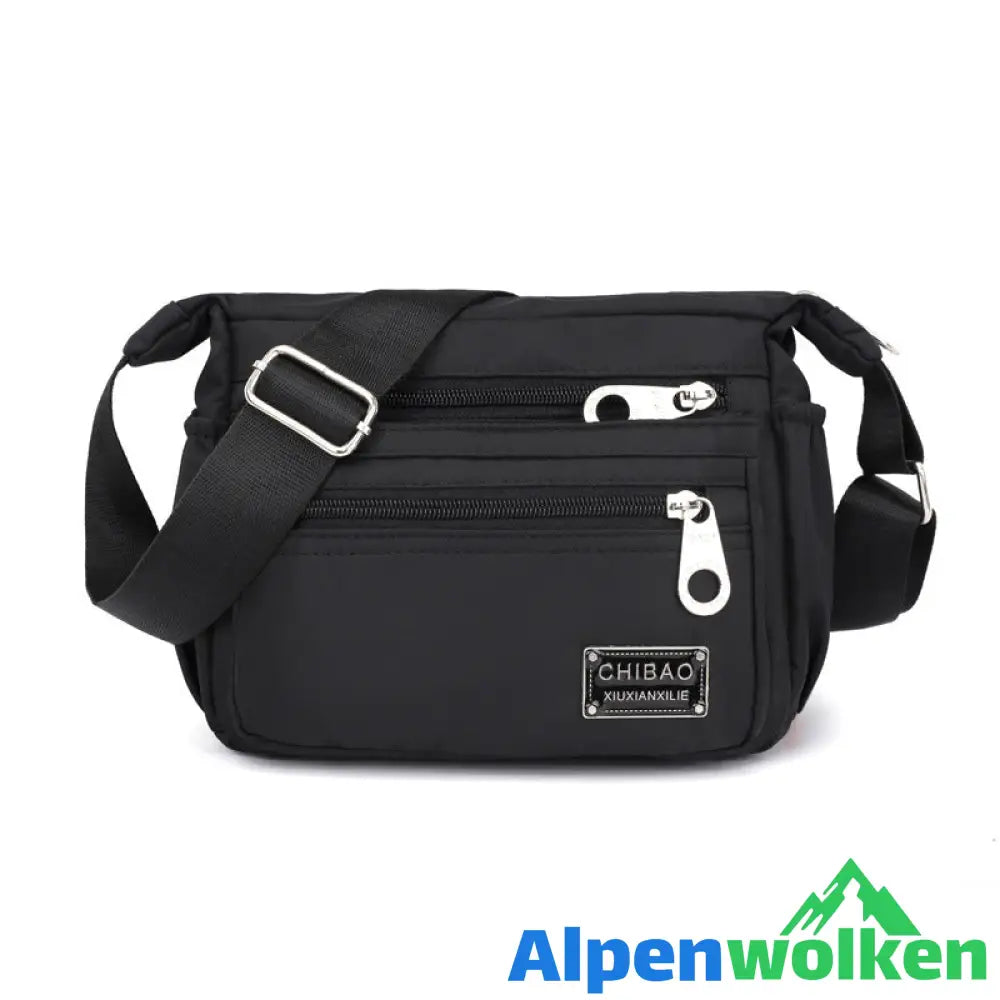 Alpenwolken - Vielseitige Crossbody-Tasche aus Nylongewebe