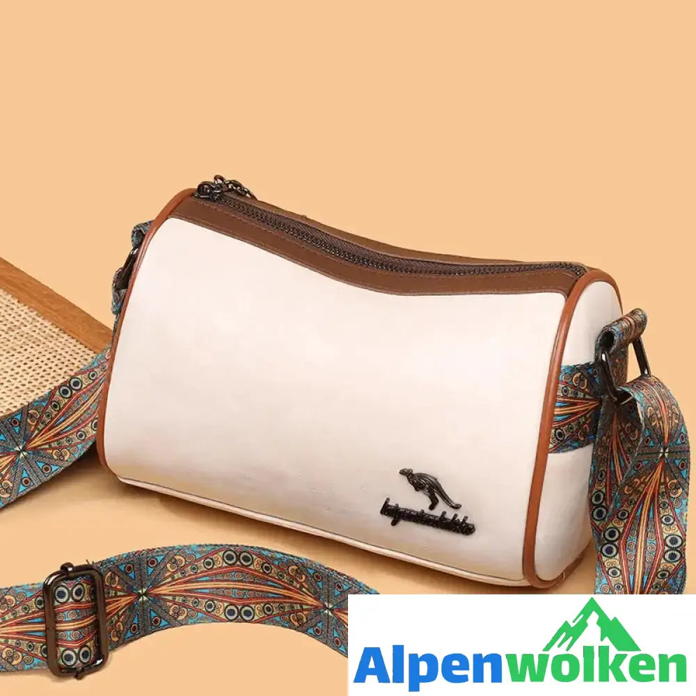 Alpenwolken - Vielseitige Umhängetasche mit breitem Schultergurt für Damen