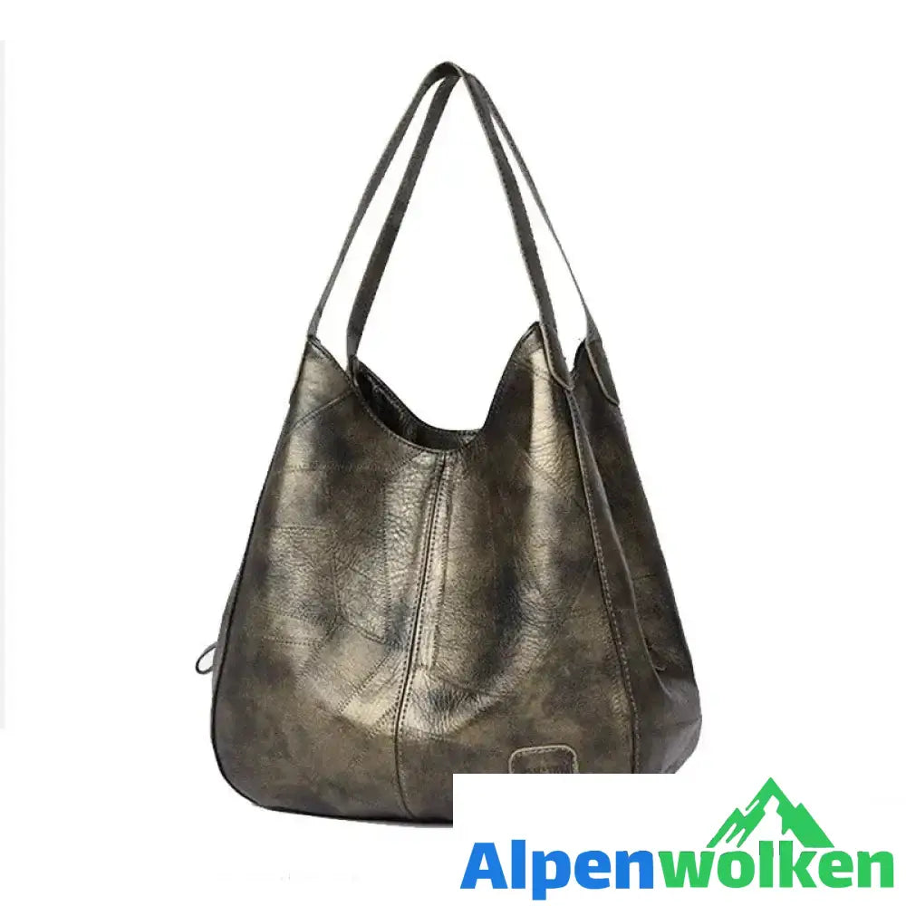 Alpenwolken - Vintage Damenhandtaschen Bronze