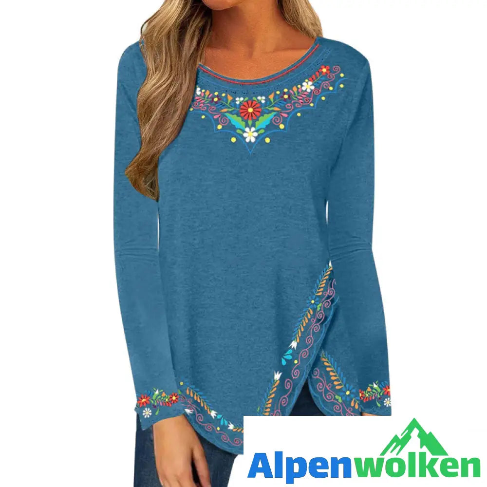 Alpenwolken - Vintage ethnische T-Shirt