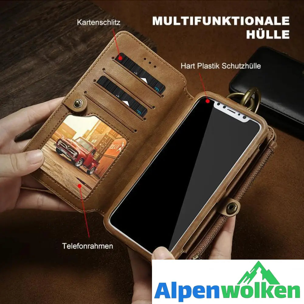 Alpenwolken - Vintage klassische Kommerz-Geldbörse für Handy