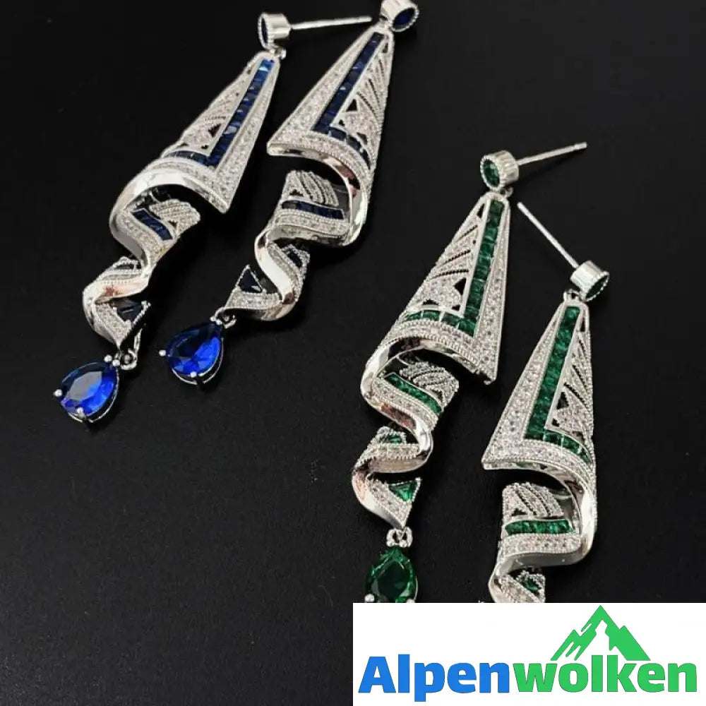 Alpenwolken - Vintage Satin Ohrstecker