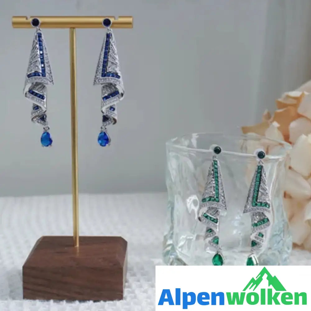 Alpenwolken - Vintage Satin Ohrstecker