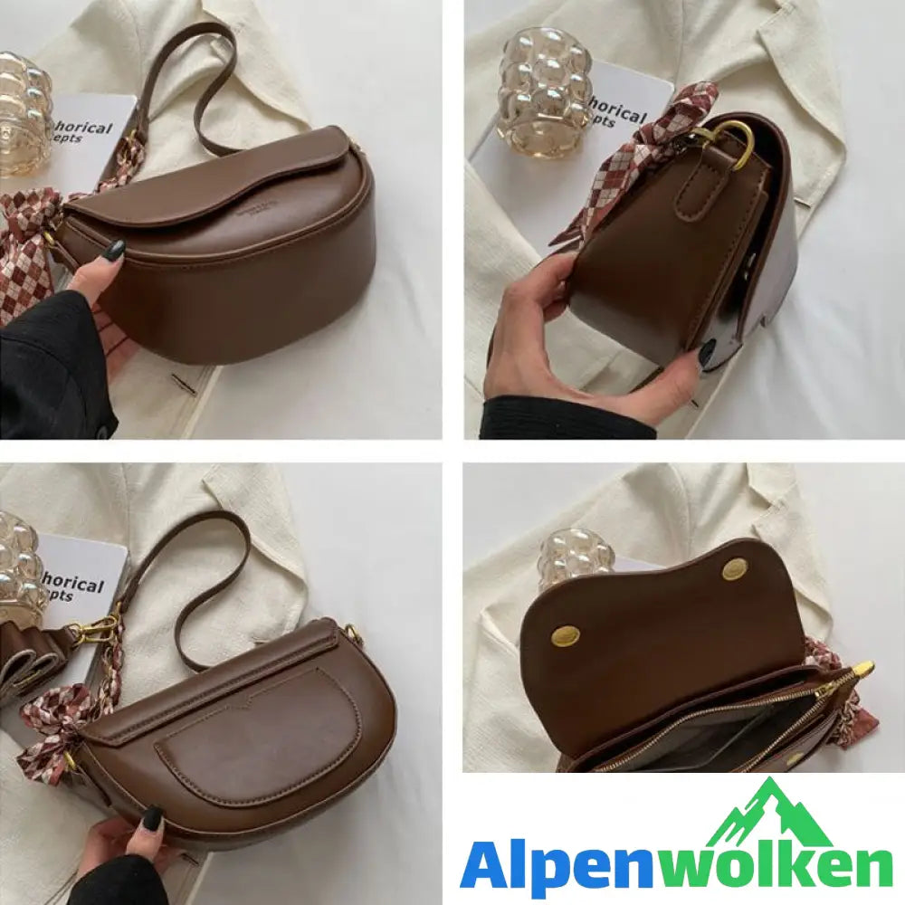 Alpenwolken - Vintage Satteltasche