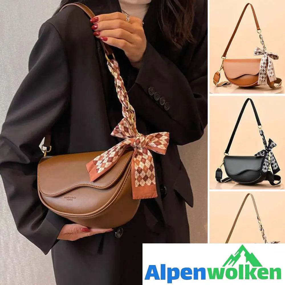 Alpenwolken - Vintage Satteltasche