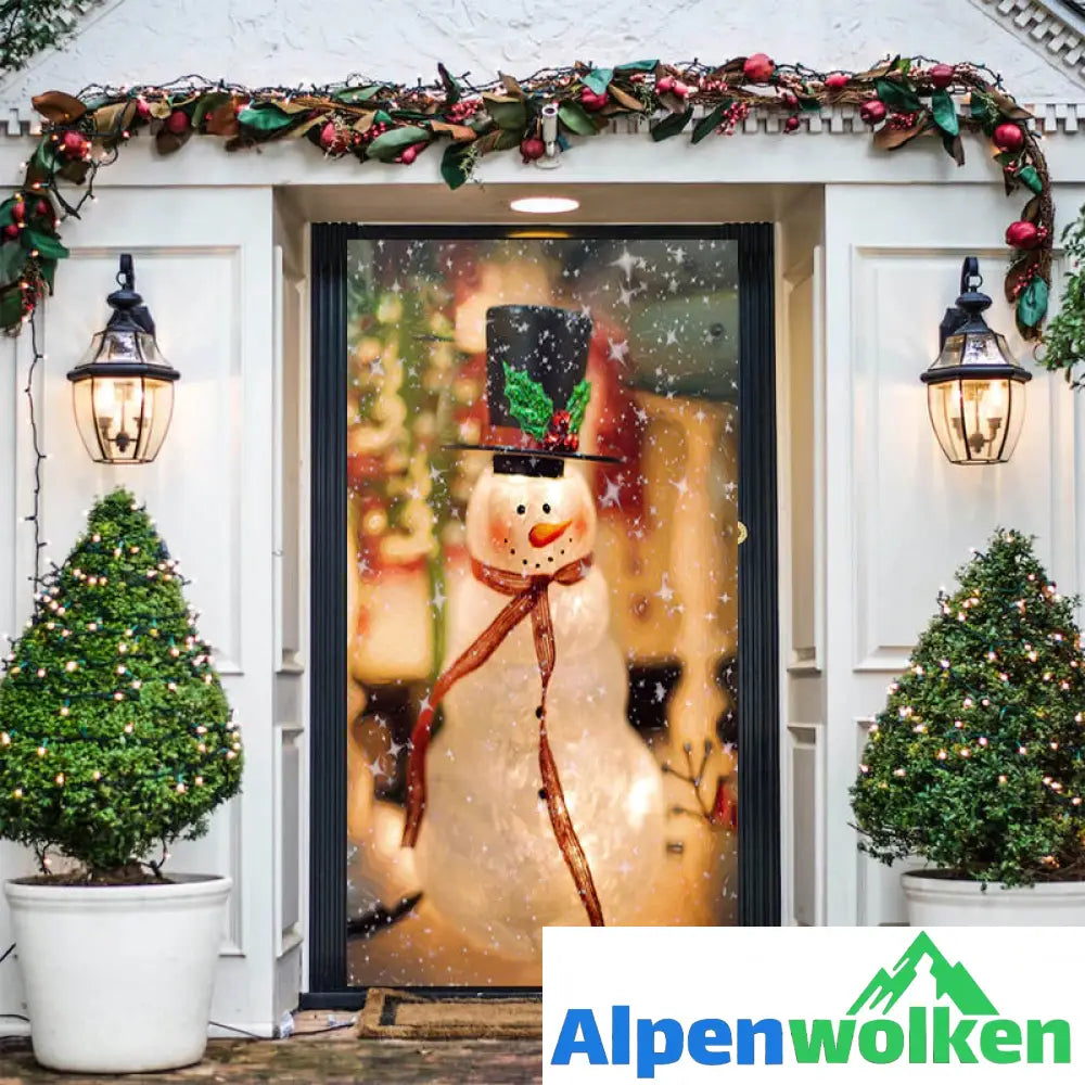 Alpenwolken - ☃️Vorweihnachtlicher Türdeckel-Ornament🎄