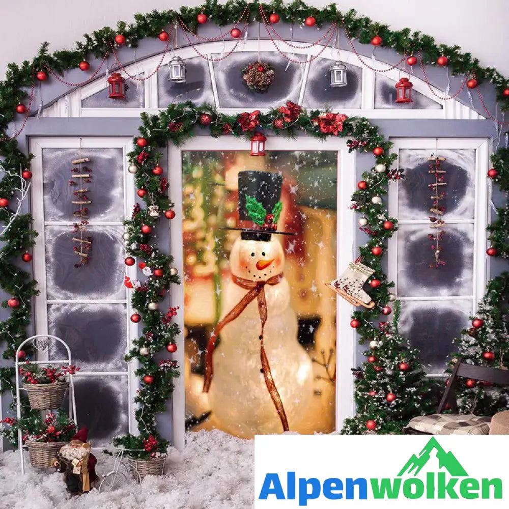 Alpenwolken - ☃️Vorweihnachtlicher Türdeckel-Ornament🎄