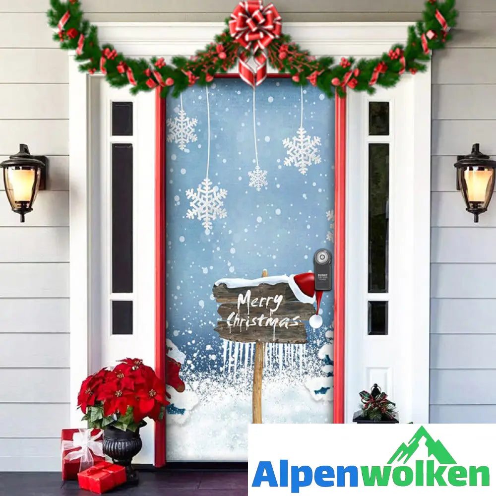 Alpenwolken - ☃️Vorweihnachtlicher Türdeckel-Ornament🎄