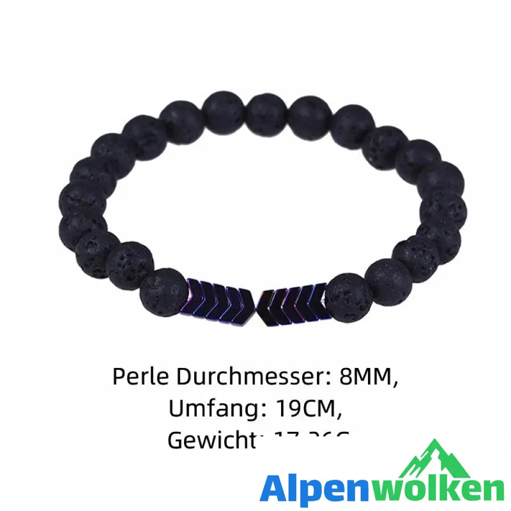 Alpenwolken - Vulkanstein Energie Armband