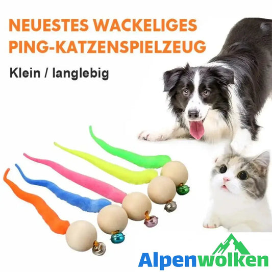 Alpenwolken - Wackeliges Katzenspielzeug mit Glocken