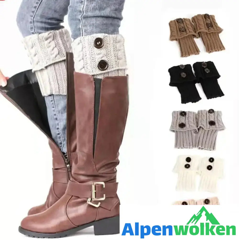 Alpenwolken - 🎁Wärmer Geschenk🎅Stricksocken für Stiefel