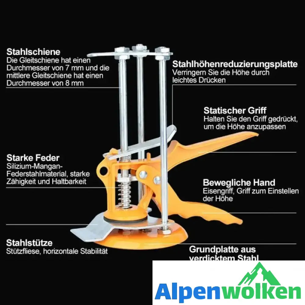 Alpenwolken - Wandfliesenhöhen-Locator