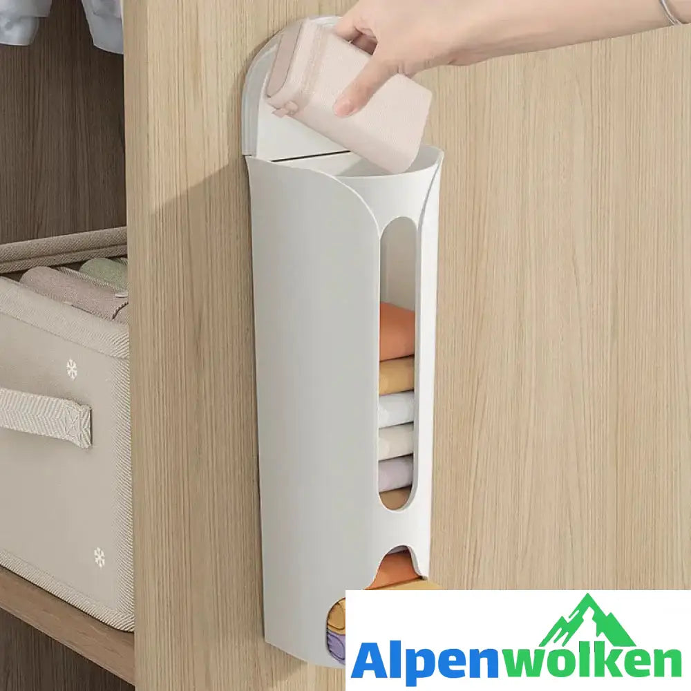 Alpenwolken - Wandmontierte Aufbewahrungsbox für Socken und Höschen