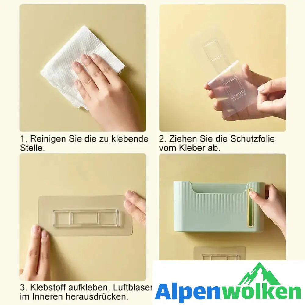 Alpenwolken - Wandmontierter Abfallsack-Organisator