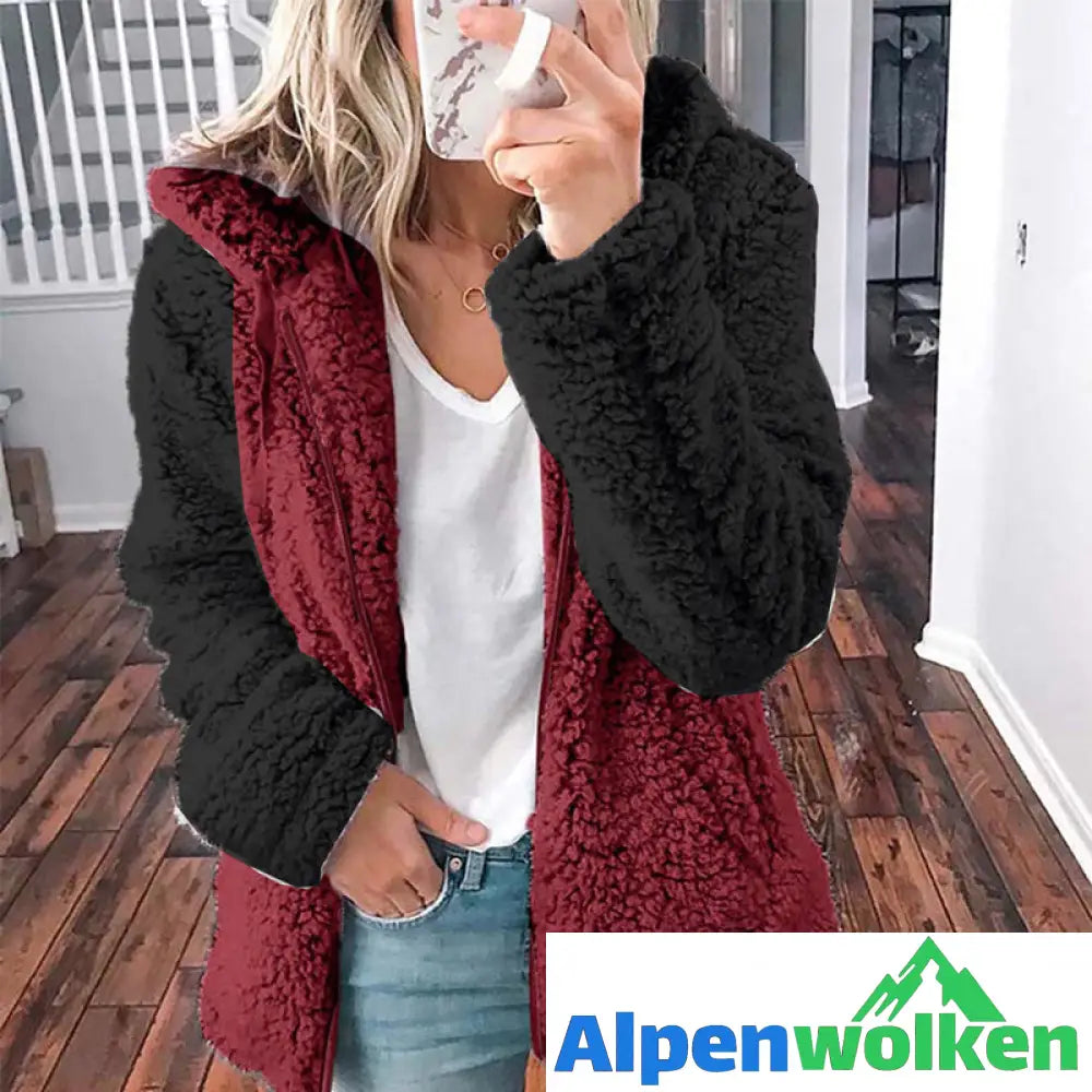 Alpenwolken - Warme Herbst-Winter-Kapuzenjacke