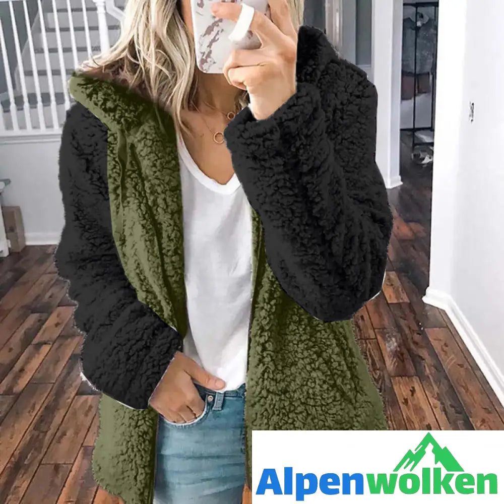 Alpenwolken - Warme Herbst-Winter-Kapuzenjacke