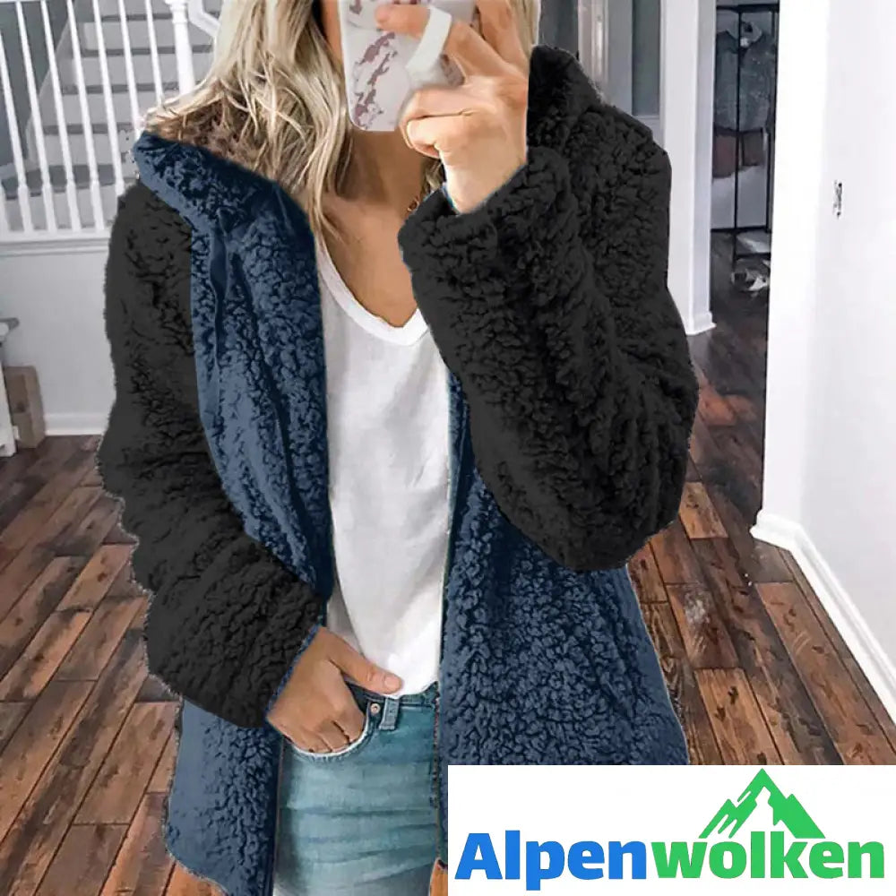 Alpenwolken - Warme Herbst-Winter-Kapuzenjacke