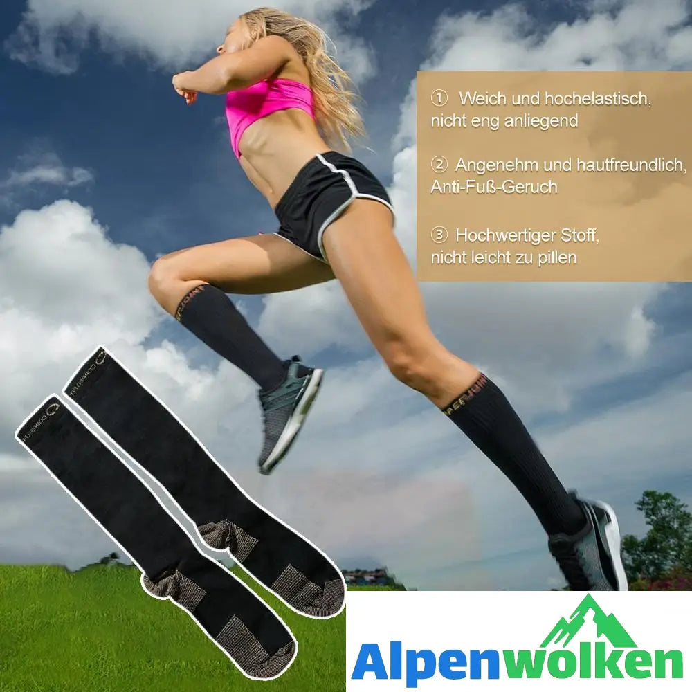 Alpenwolken - Warme lange Energiesocken