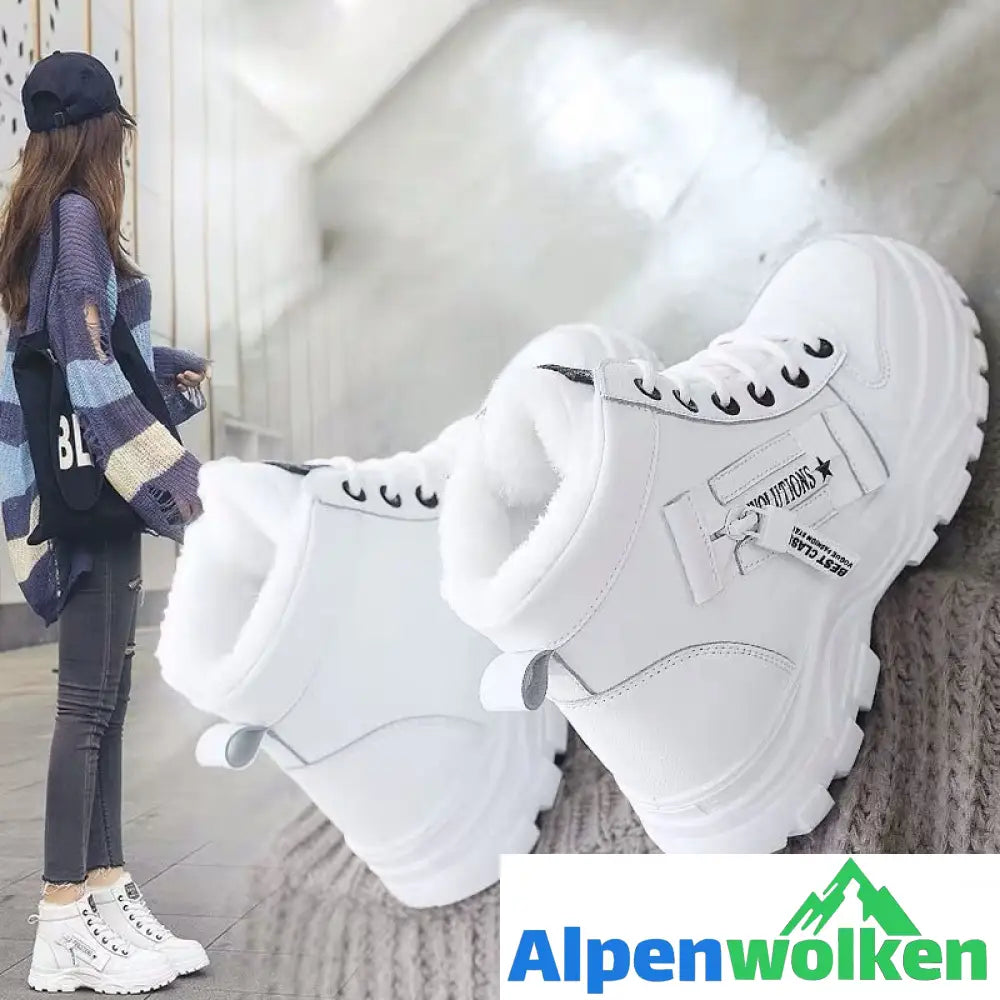 Alpenwolken - Warme Schuhe mit dicken Sohlen