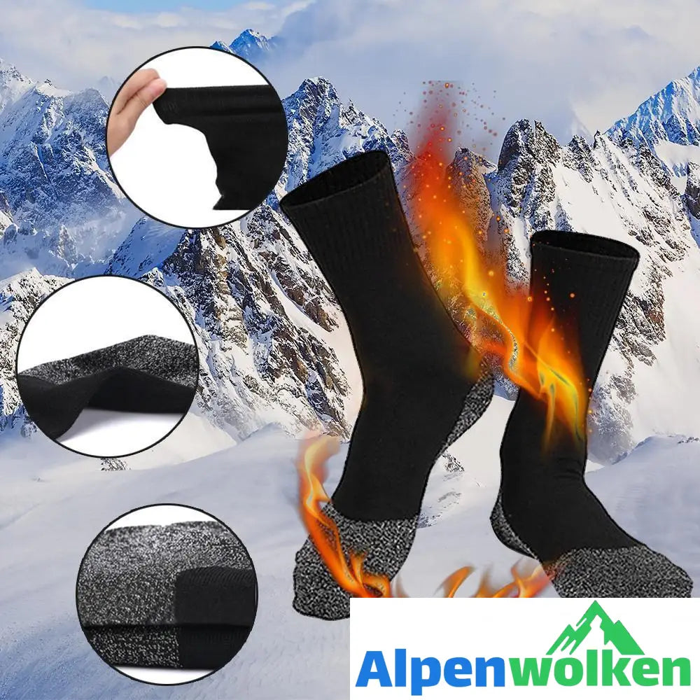 Alpenwolken - Warme Socken 35 Grad konstante Temperatur Socken