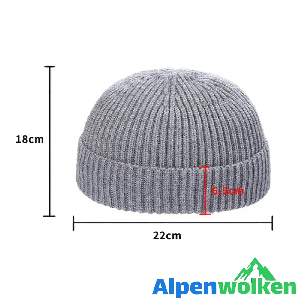 Alpenwolken - Warme Strickmütze aus Wolle