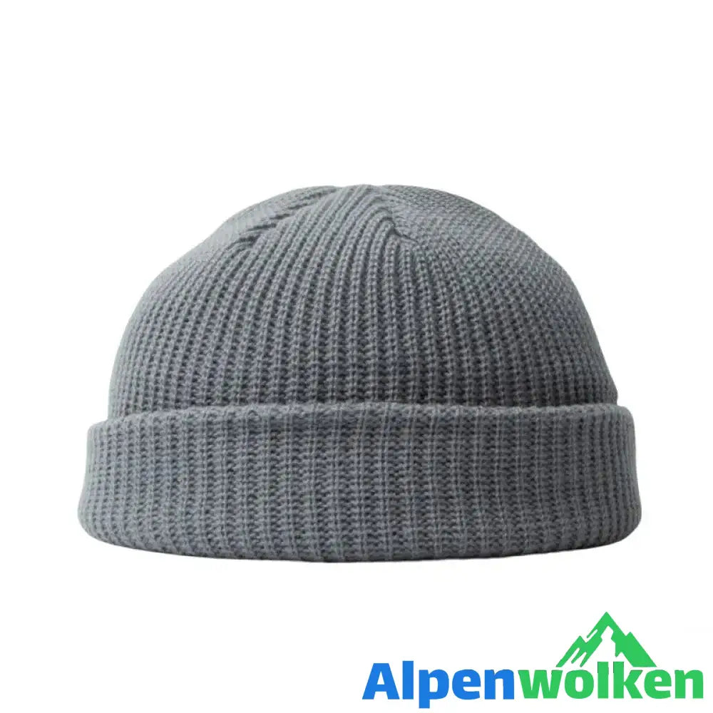 Alpenwolken - Warme Strickmütze aus Wolle