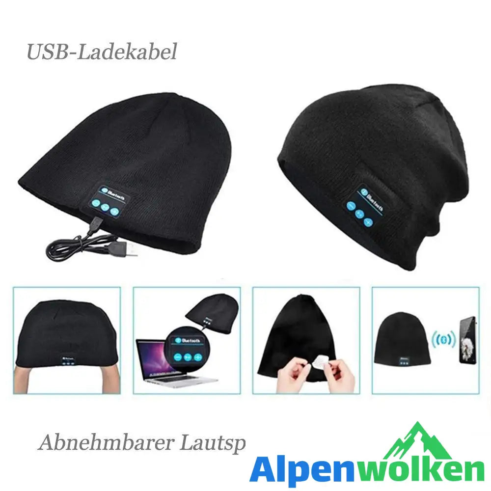 Alpenwolken - Warme Strickmütze mit 4.2 Bluetooth