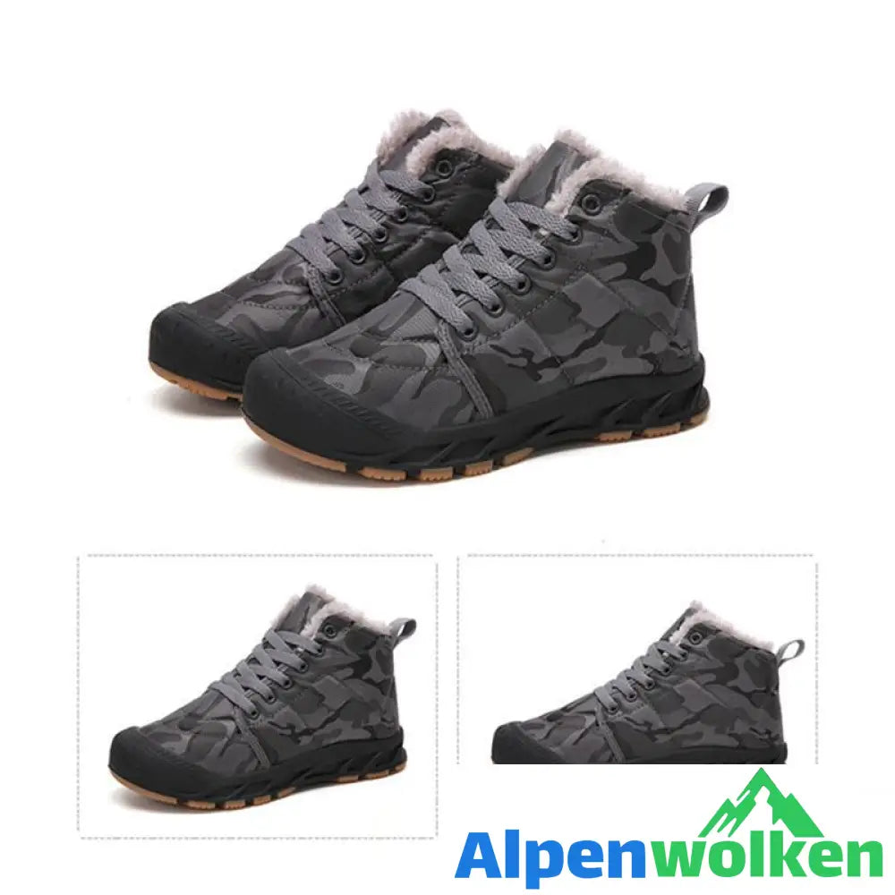 Alpenwolken - Warme Unisex Kinder Schneestiefel mit Plüsch