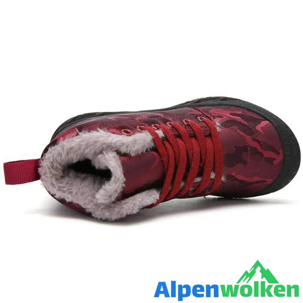 Alpenwolken - Warme Unisex Kinder Schneestiefel mit Plüsch