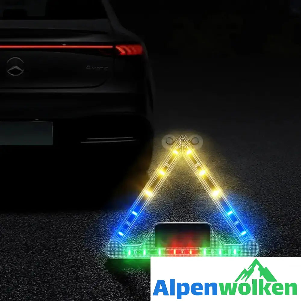 Alpenwolken - 🔥Warnschild für Solar-Dreieckslicht🔥