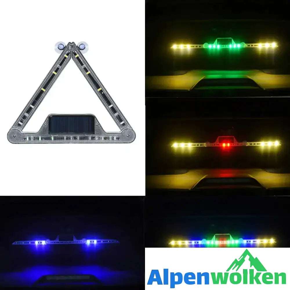 Alpenwolken - 🔥Warnschild für Solar-Dreieckslicht🔥