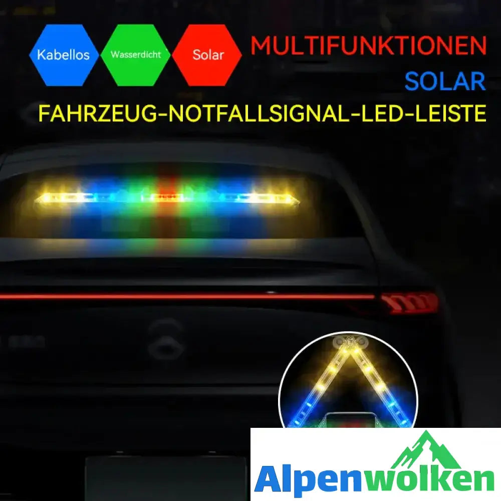 Alpenwolken - 🔥Warnschild für Solar-Dreieckslicht🔥