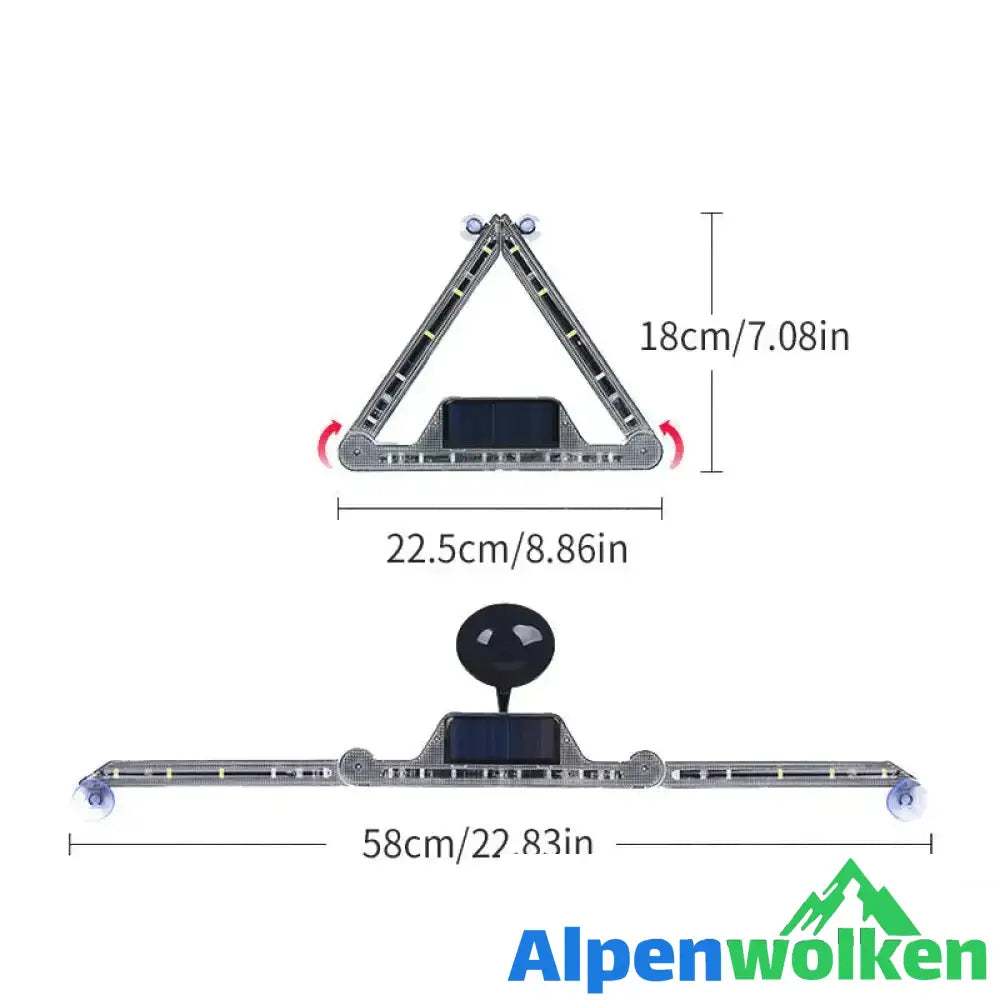 Alpenwolken - 🔥Warnschild für Solar-Dreieckslicht🔥