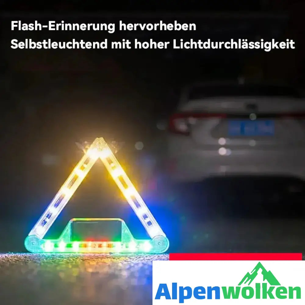 Alpenwolken - 🔥Warnschild für Solar-Dreieckslicht🔥