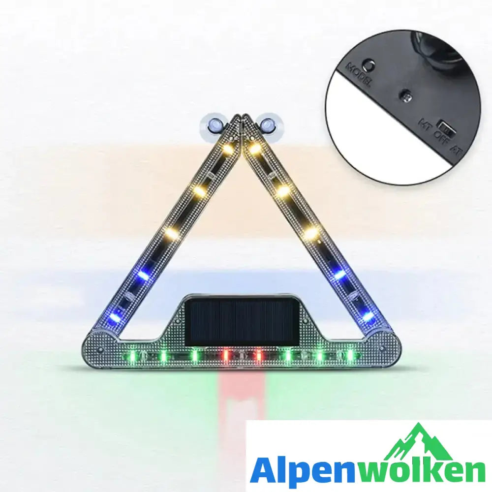 Alpenwolken - 🔥Warnschild für Solar-Dreieckslicht🔥