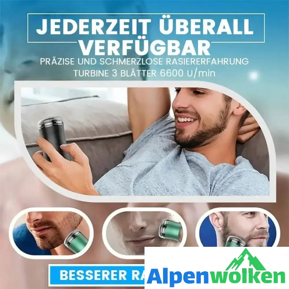 Alpenwolken - Waschbarer Elektrorasierer im Taschenformat