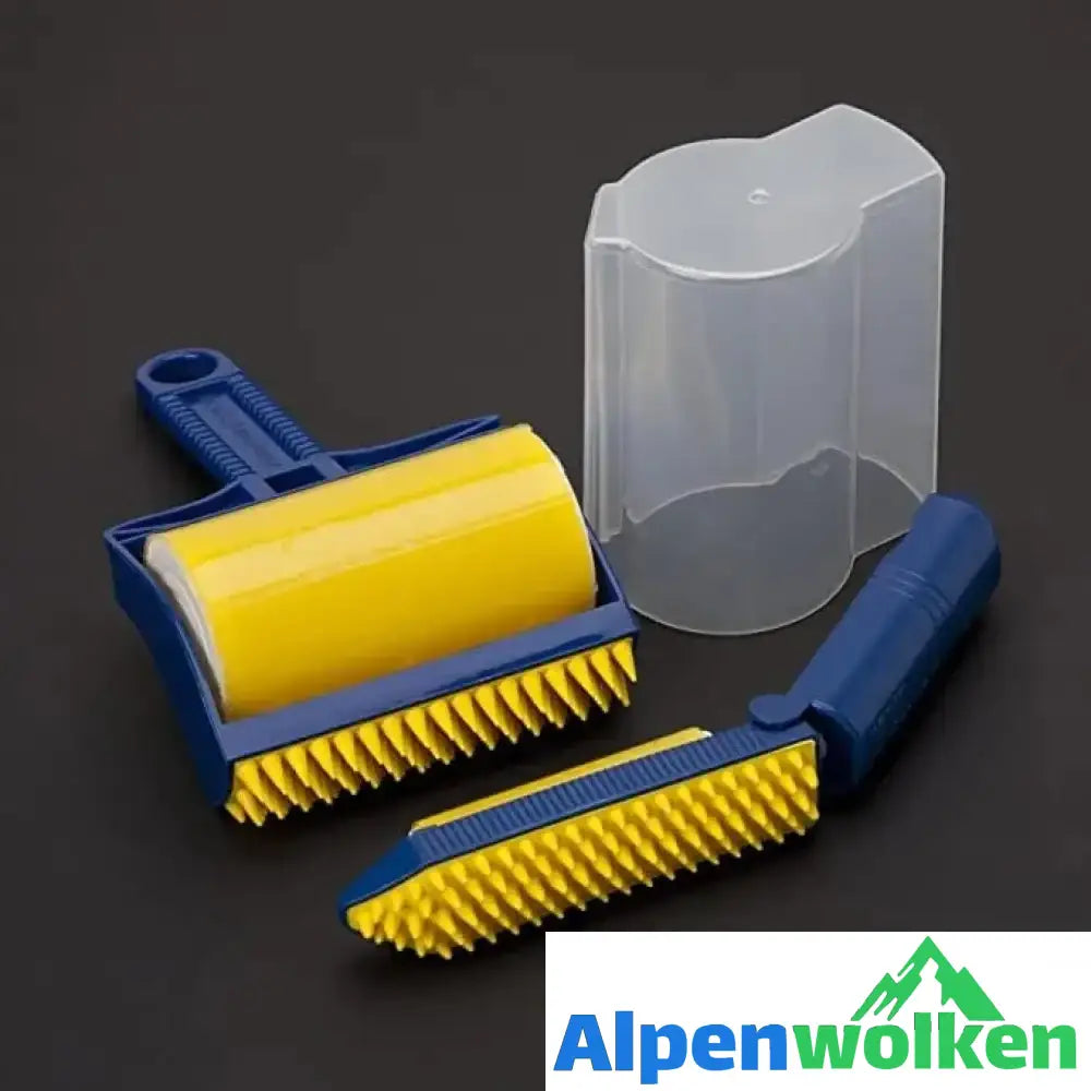 Alpenwolken - Waschbarer Flusenroller Gelb