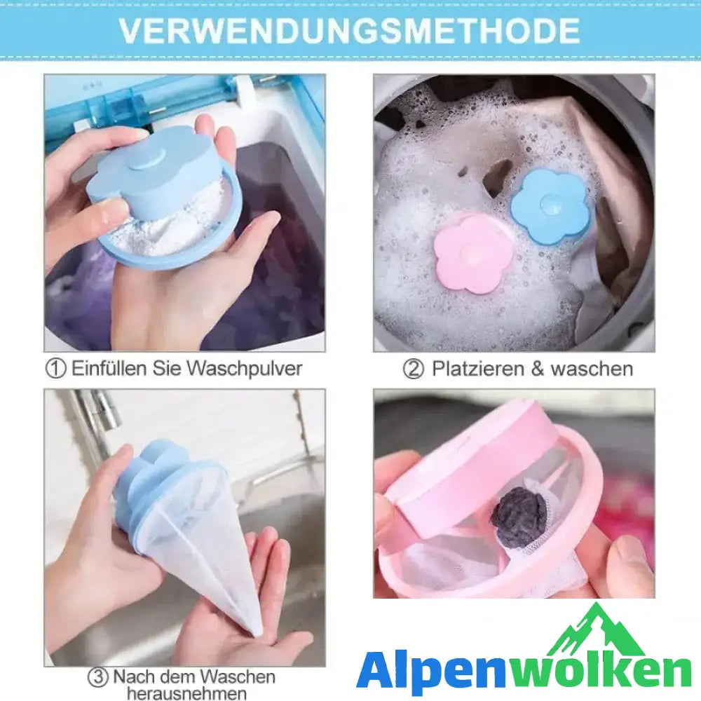 Alpenwolken - Waschmaschine Mesh Filterbeutel für Fell & Fussel Tierhaarentferner