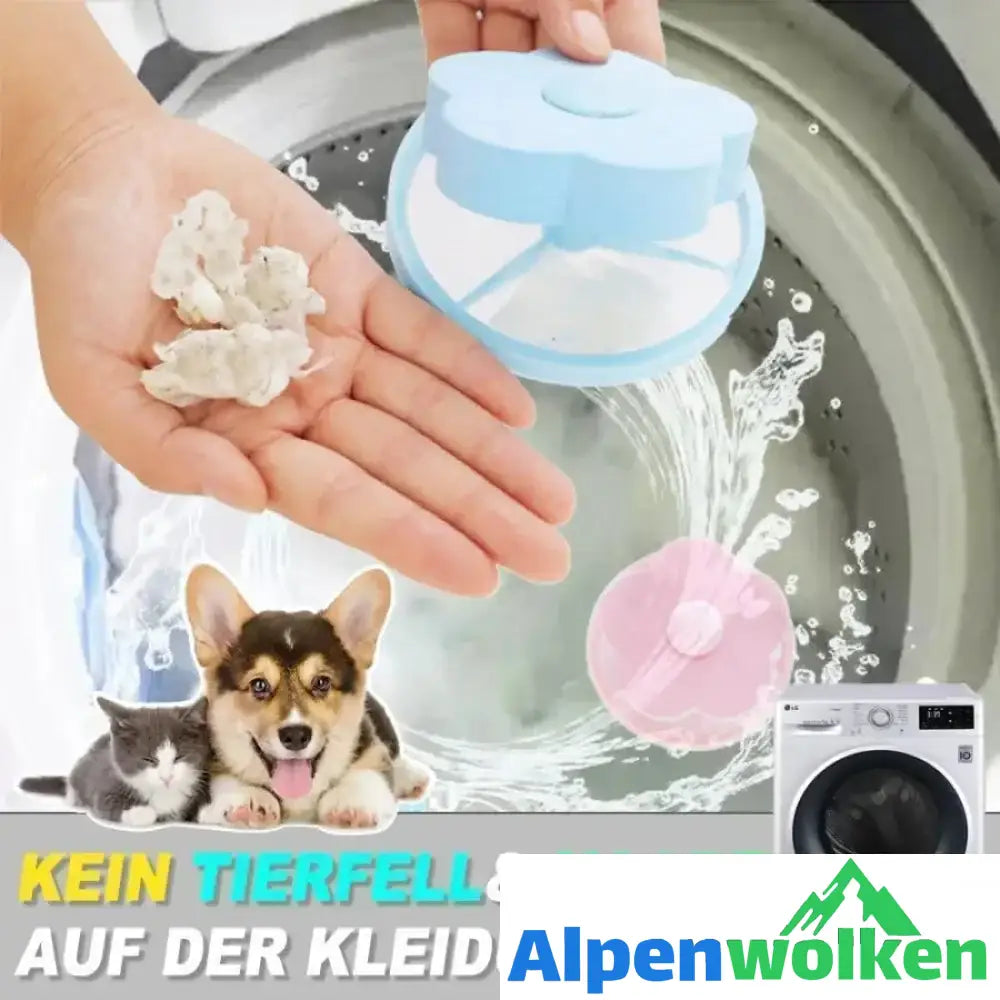 Alpenwolken - Waschmaschine Mesh Filterbeutel für Fell & Fussel Tierhaarentferner