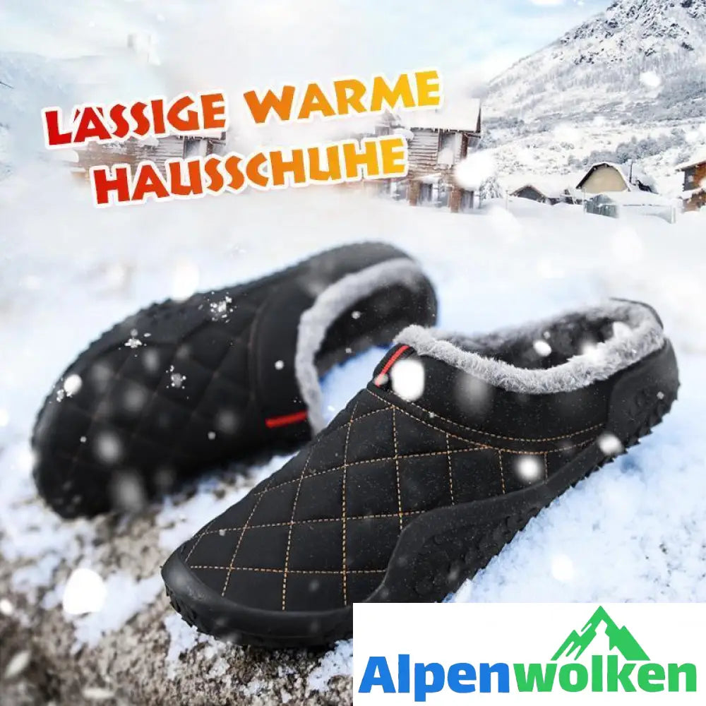 Alpenwolken - Wasserabweisende, rutschfeste, lässige Hausschuhe