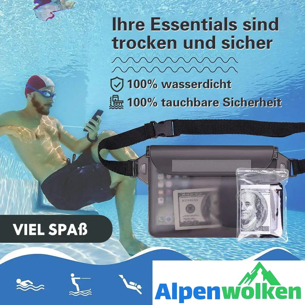 Alpenwolken - Wasserdicht Drift Tauchen Schwimmen Tasche für Handy, Pass usw.