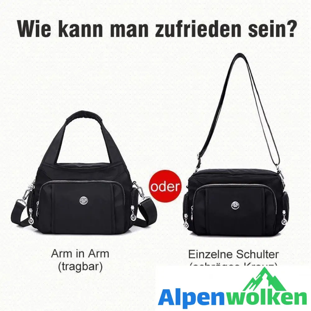 Alpenwolken - Wasserdichte bequeme Crossbody-Tasche