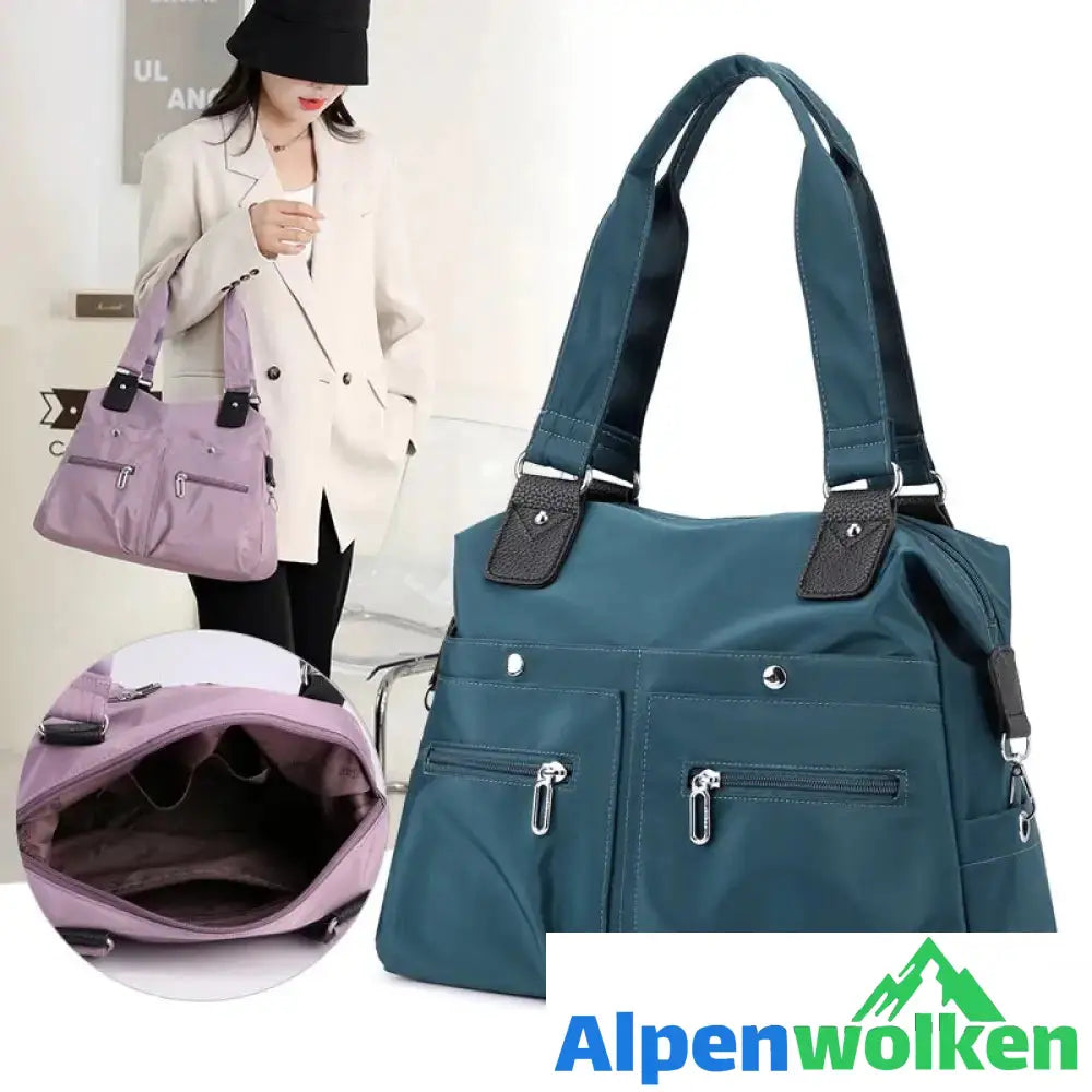 Alpenwolken - Wasserdichte Einfache Nylon-Handtasche