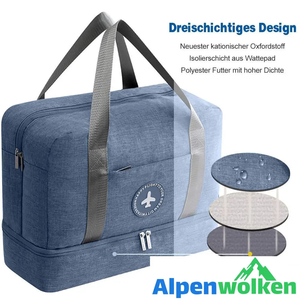 Alpenwolken - Wasserdichte Faltbare Reisetasche, Gym-Badetasche