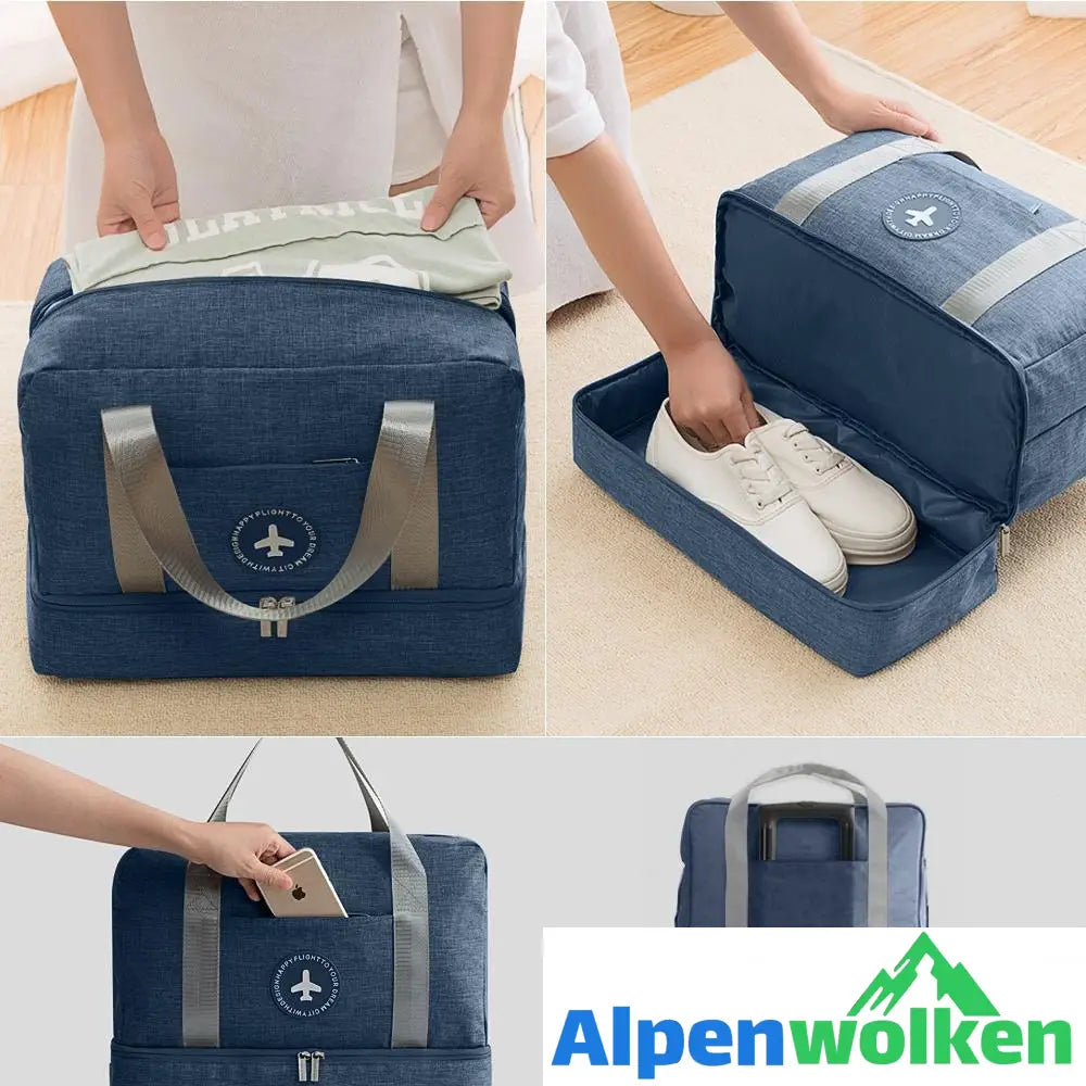 Alpenwolken - Wasserdichte Faltbare Reisetasche, Gym-Badetasche