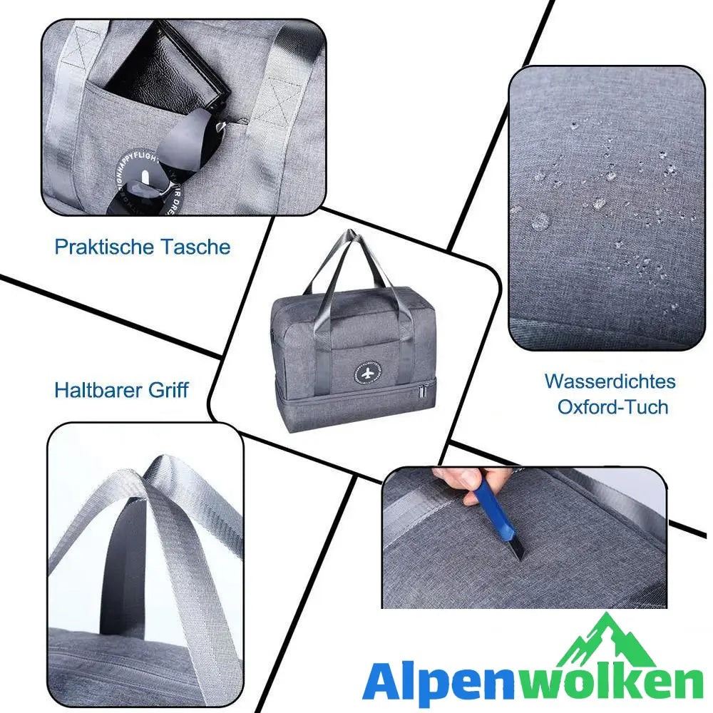 Alpenwolken - Wasserdichte Faltbare Reisetasche, Gym-Badetasche