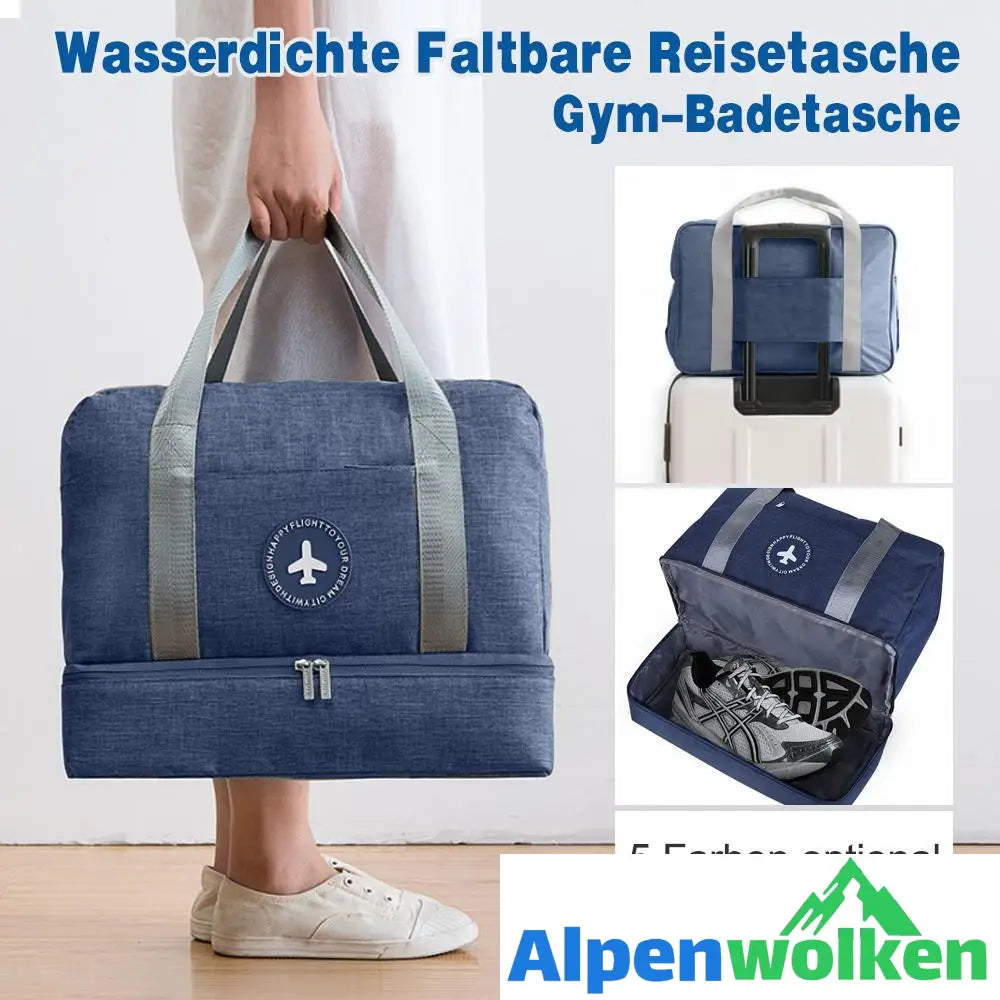 Alpenwolken - Wasserdichte Faltbare Reisetasche, Gym-Badetasche