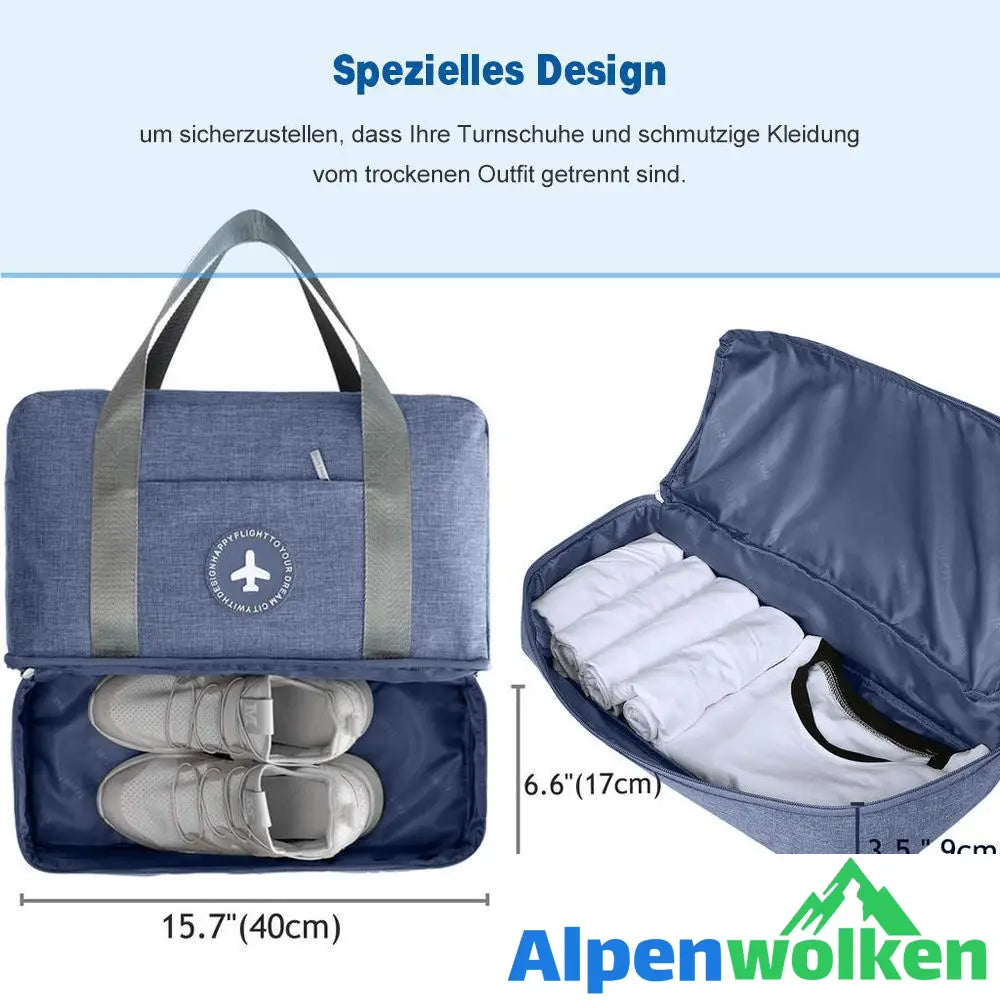 Alpenwolken - Wasserdichte Faltbare Reisetasche, Gym-Badetasche