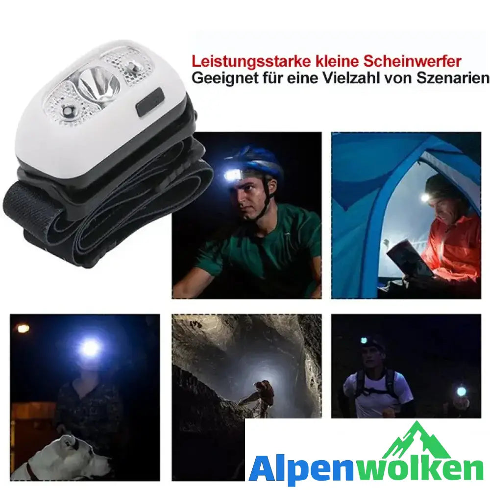 Alpenwolken - Wasserdichte LED Stirnlampe